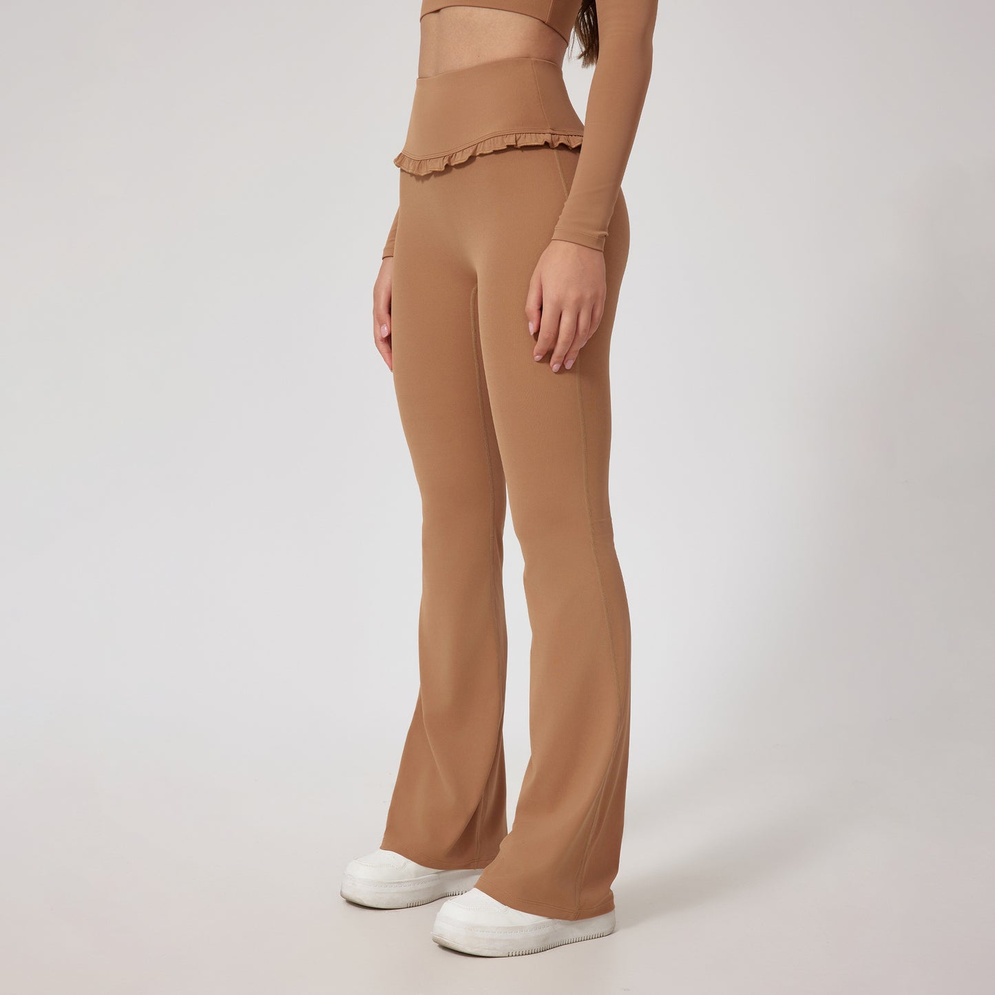 High-Waist Lace Nude Feel Leggings