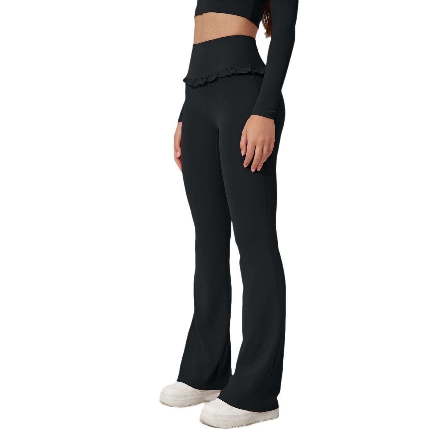 High-Waist Lace Nude Feel Leggings