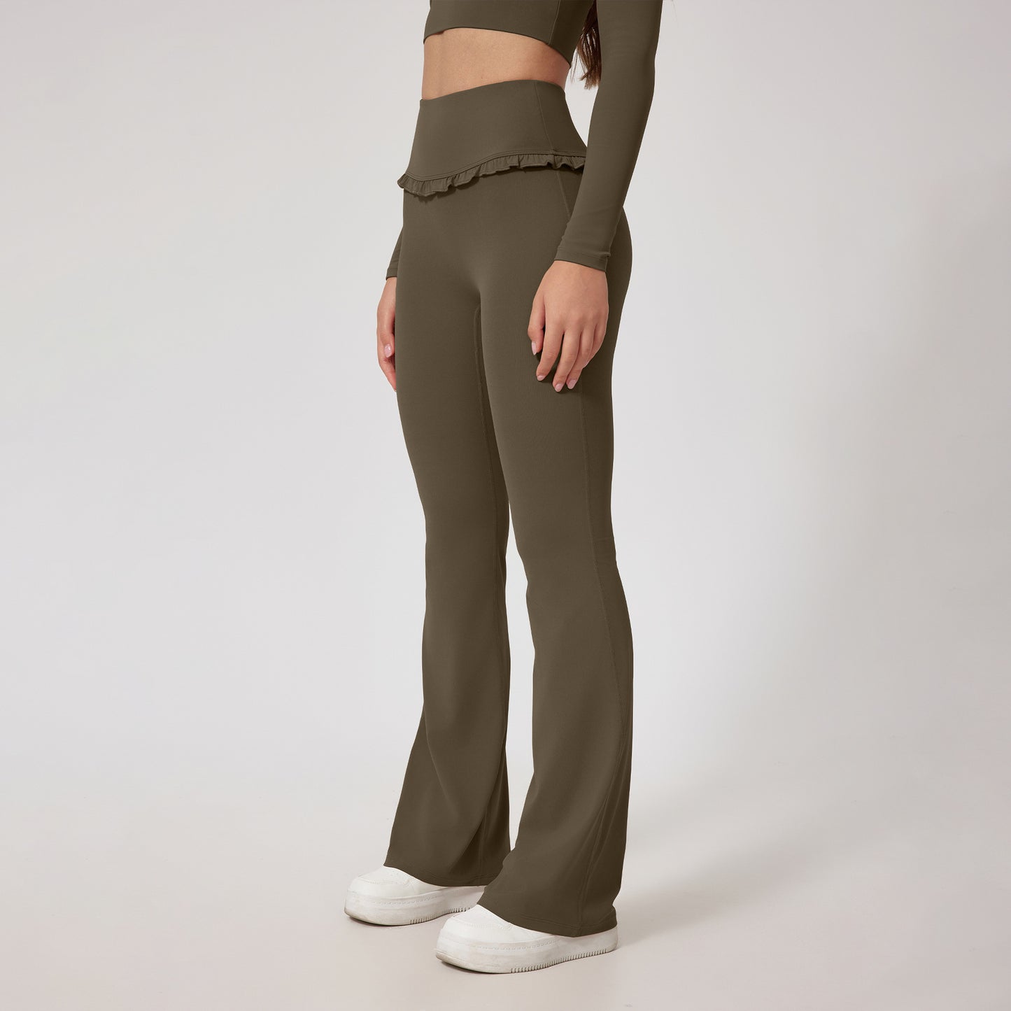 High-Waist Lace Nude Feel Leggings