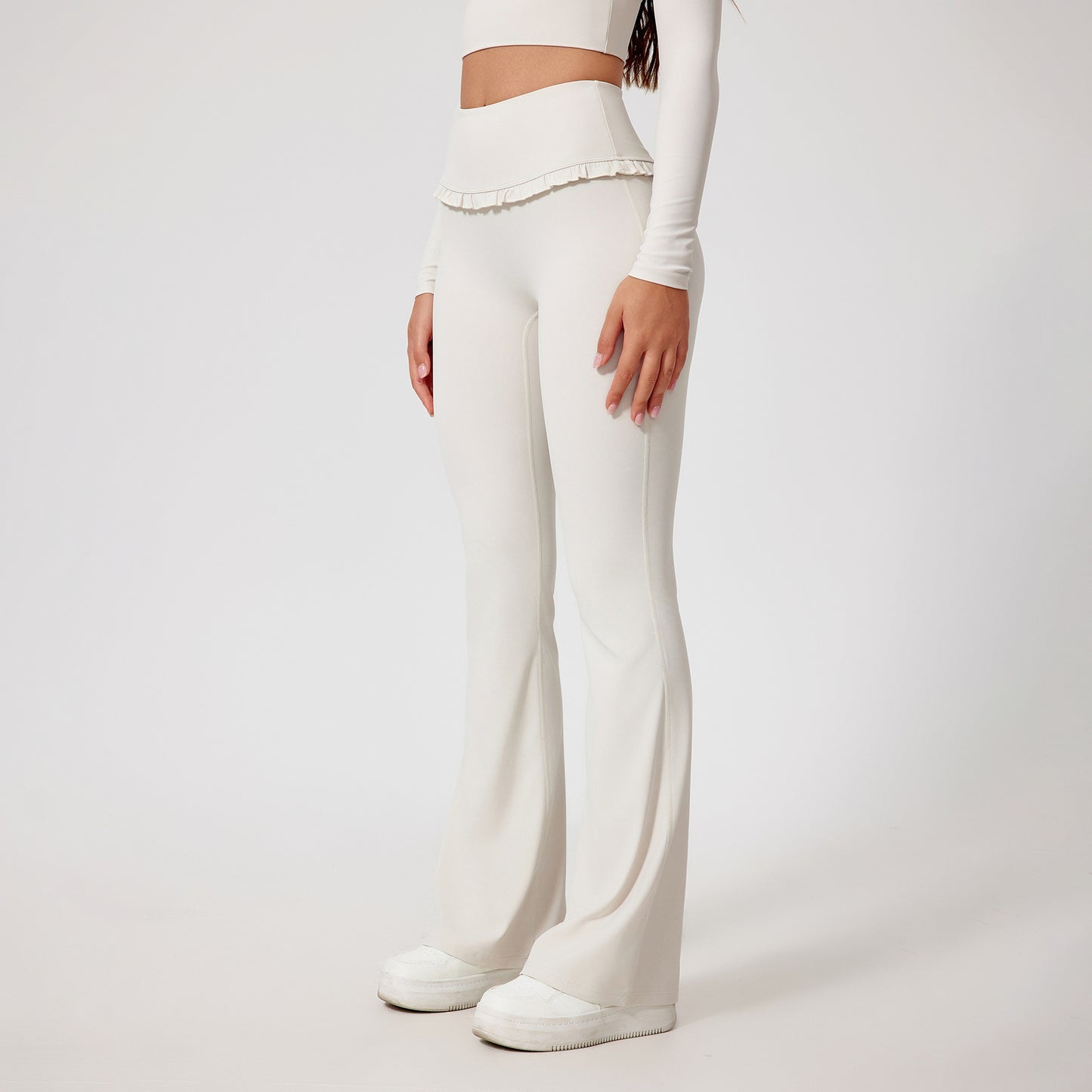 High-Waist Lace Nude Feel Leggings