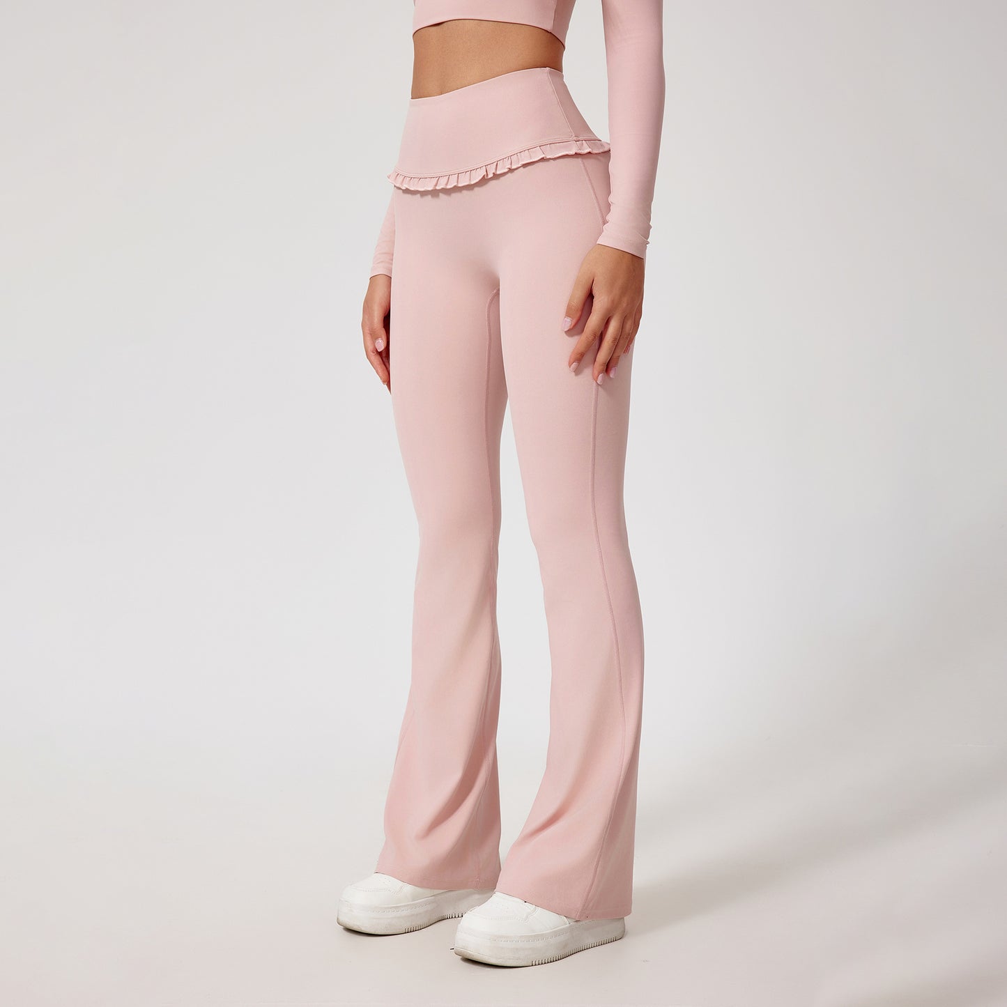High-Waist Lace Nude Feel Leggings