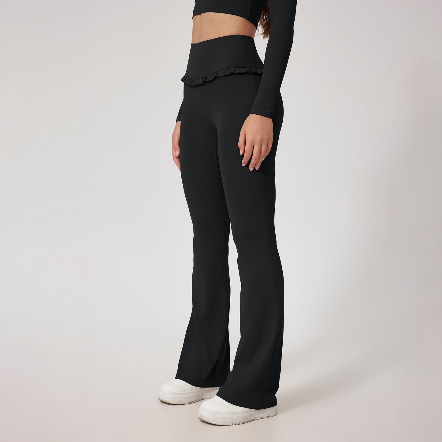 High-Waist Lace Nude Feel Leggings