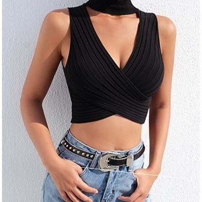 Women’s Sleeveless Crop Tank Tee