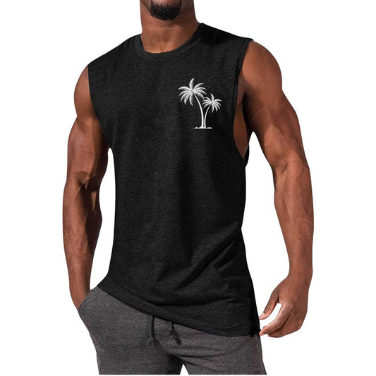 Coconut Tree Beach Tank Top – Summer Casual